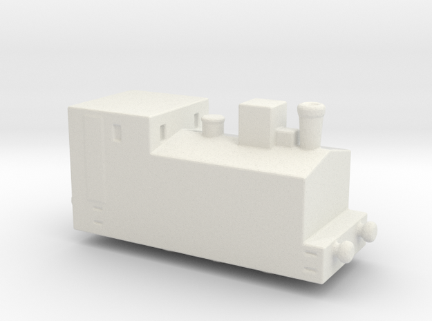 alvf ww1 armoured loco steam 1/285 6mm in White Natural Versatile Plastic