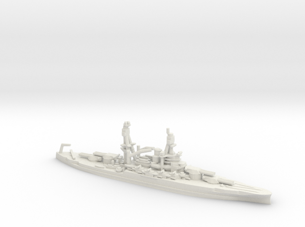 US Pennsylvania-Class Battleship in White Natural Versatile Plastic: 1:1800