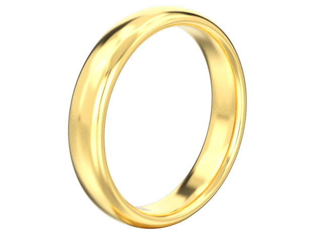 Simple wedding ring  in 14K Yellow Gold