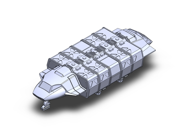 V shuttle 5 pod in Tan Fine Detail Plastic: 1:400