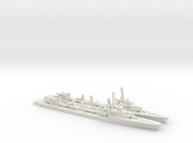 French Guepard-class Destroyer (x2) in White Natural Versatile Plastic