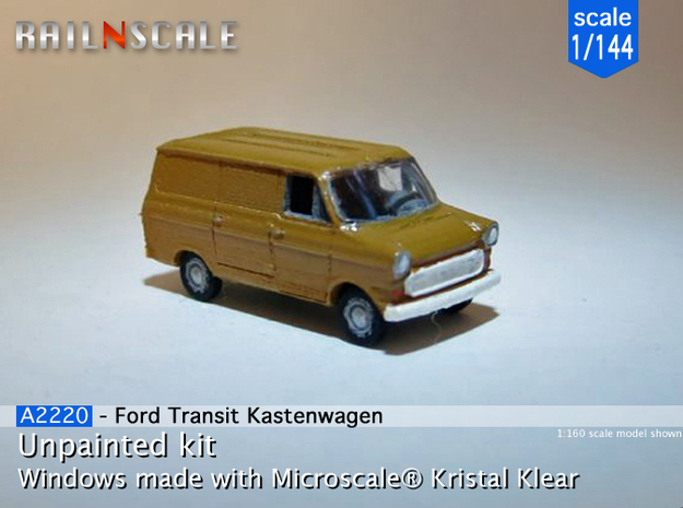 Ford Transit Kastenwagen (1/144) in Tan Fine Detail Plastic