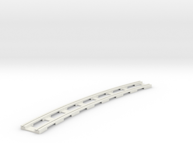 p14tr-curve-2r-long in White Natural Versatile Plastic