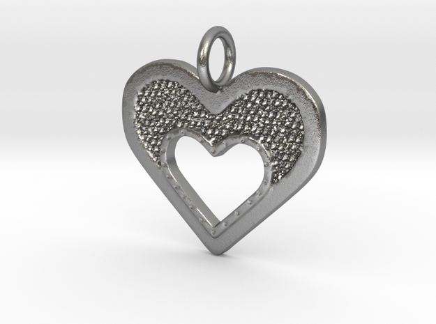 Heart of Hearts in Natural Silver