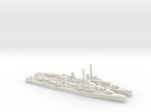 US Gearing-Class Destroyer (x2) in White Natural Versatile Plastic