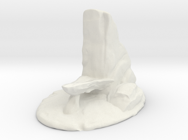 Pride Rock Sculpture in White Natural Versatile Plastic