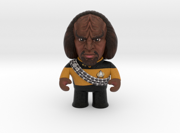 Worf Caricature in Natural Full Color Sandstone