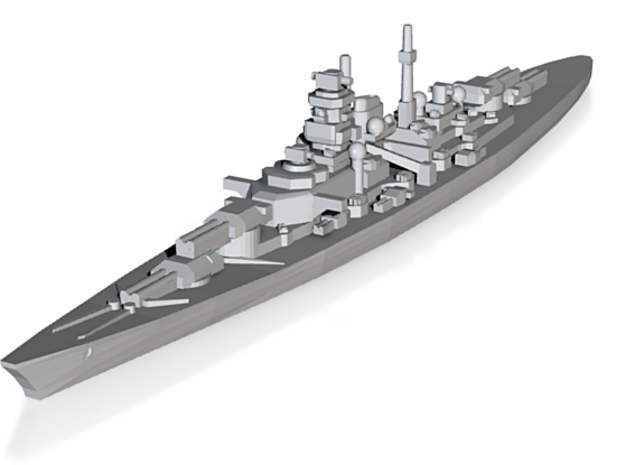 Bismarck 1/3000 in Tan Fine Detail Plastic