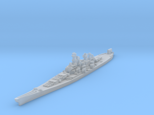 Iowa class battleship 1/3000 in Smooth Fine Detail Plastic