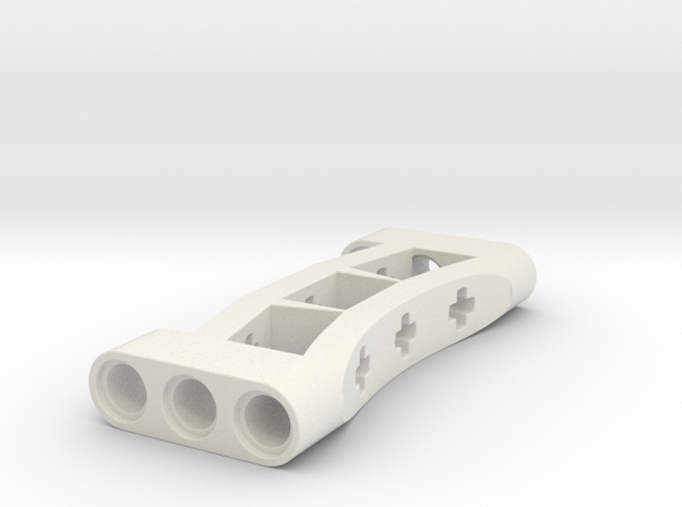 wheelholder for Turntable Support 17 M in White Natural Versatile Plastic