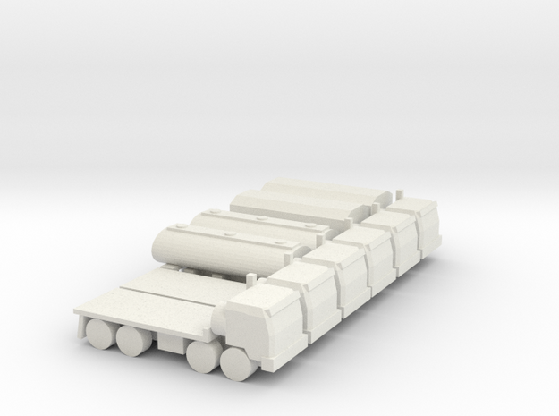 6x Cargo-8 in White Natural Versatile Plastic