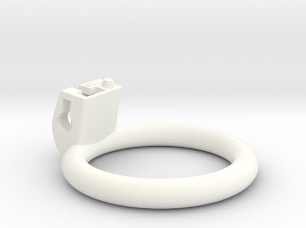 Cherry Keeper Ring - 45mm Flat in White Processed Versatile Plastic