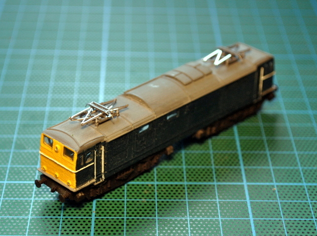 BR EM1 Class 76 Bodyshell N Gauge (1/148) in Tan Fine Detail Plastic