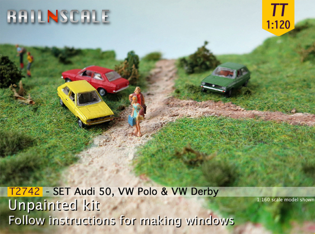 SET Audi 50, VW Polo & VW Derby (TT 1:120)