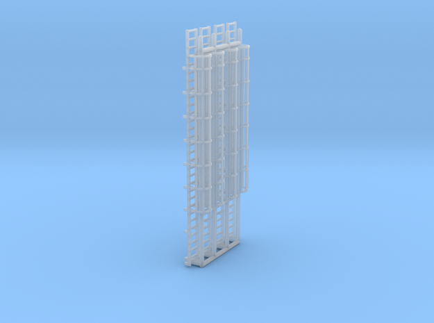 N Scale Cage Ladder 60mm (Platform) in Tan Fine Detail Plastic