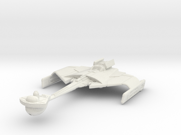 Klingon Rav'Ta Class  Cruiser in White Natural Versatile Plastic