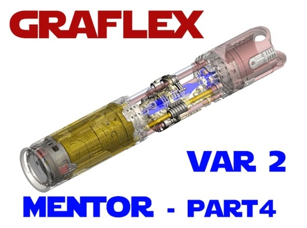Graflex Mentor - Var2 Part04 - Power Gate in White Natural Versatile Plastic