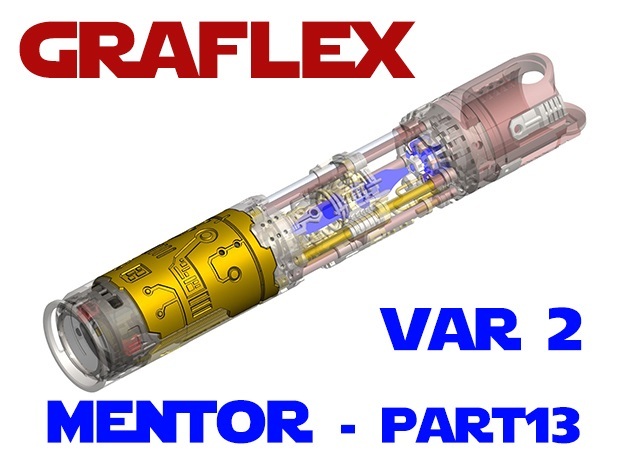 Graflex Mentor - Var2 Part13 - Cover Plate 1 in White Natural Versatile Plastic