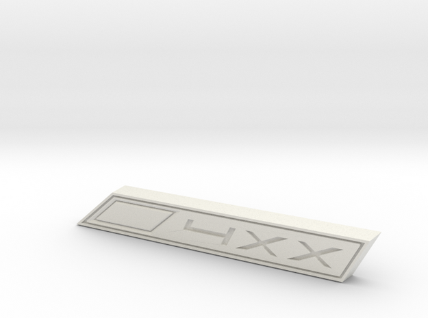 Cupra 4XX Text Badge in White Natural Versatile Plastic