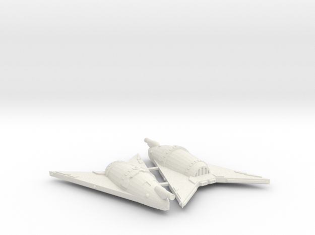 3125 Scale Hydran Cuirassier Frigates (2) CVN in White Natural Versatile Plastic