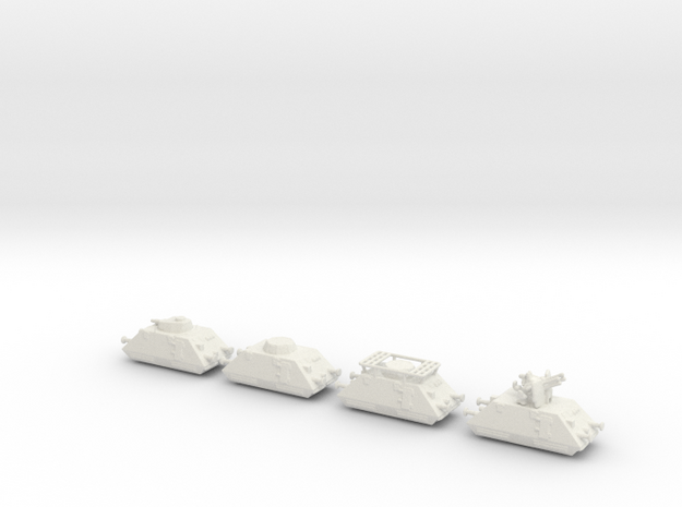 panzer Draisine 1/200 panzerzug  in White Natural Versatile Plastic