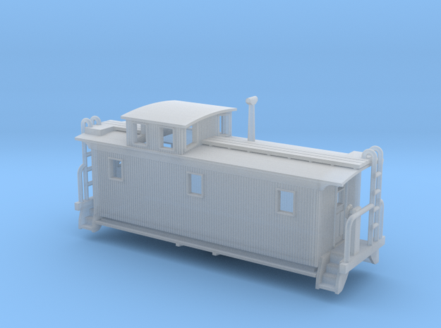 DMIR K1 Woodside Caboose - Nscale in Smooth Fine Detail Plastic