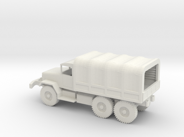 1/72 Scale M34 Cargo Truck with cover in White Natural Versatile Plastic