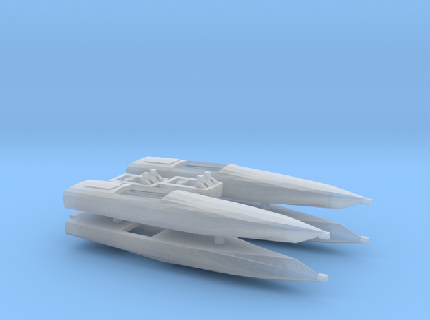 cigarette boats - waterline 1:350th/1:285th in Smooth Fine Detail Plastic: 1:350