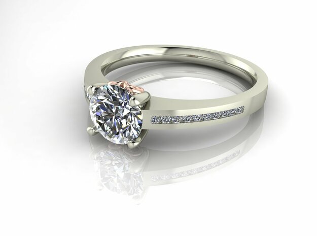 Classic Solitaire 29 NO STONES SUPPLIED in Fine Detail Polished Silver