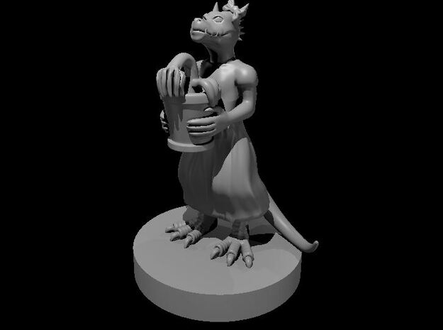 Kobold Female Holding a Wilted Daisy in Tan Fine Detail Plastic