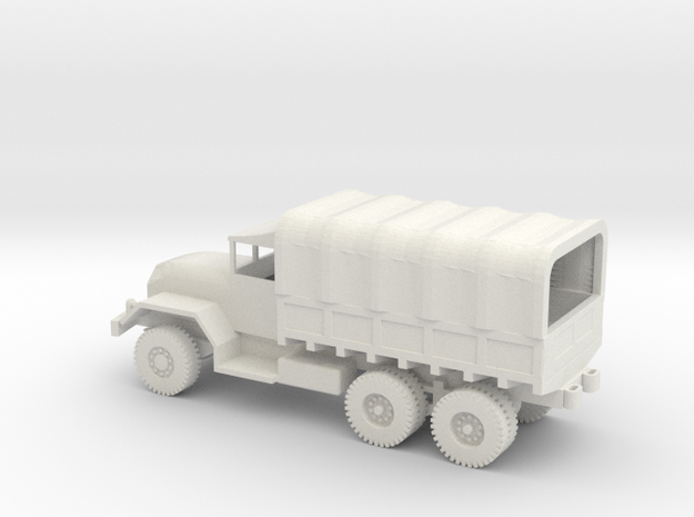 1/72 Scale M54 5 ton 6x6 Truck with cover in White Natural Versatile Plastic