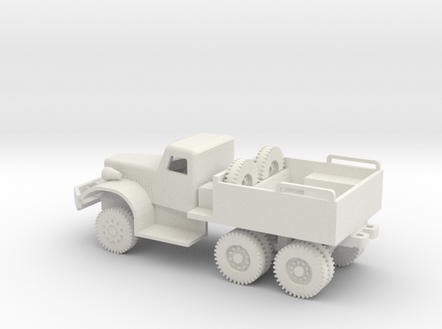 1/72 Scale Diamond T M19 Tractor in White Natural Versatile Plastic