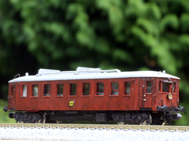 N scale Scandia Railmotor, DSB MBF, OMB MH 6 +more in Smooth Fine Detail Plastic
