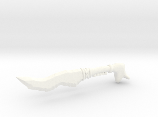 Cultist Dagger in White Processed Versatile Plastic