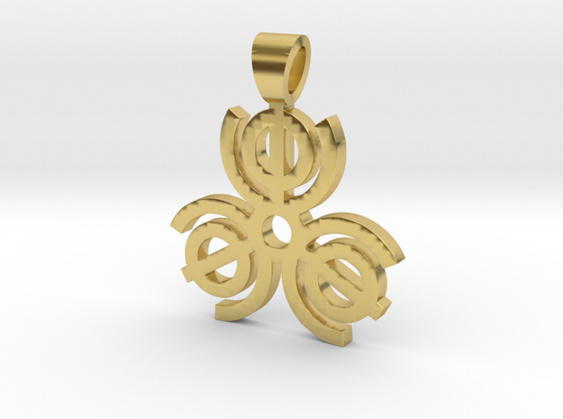 All in one [pendant] in Polished Brass