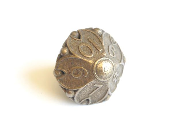 D10 Balanced - Cherry Blossom in Polished Bronze Steel