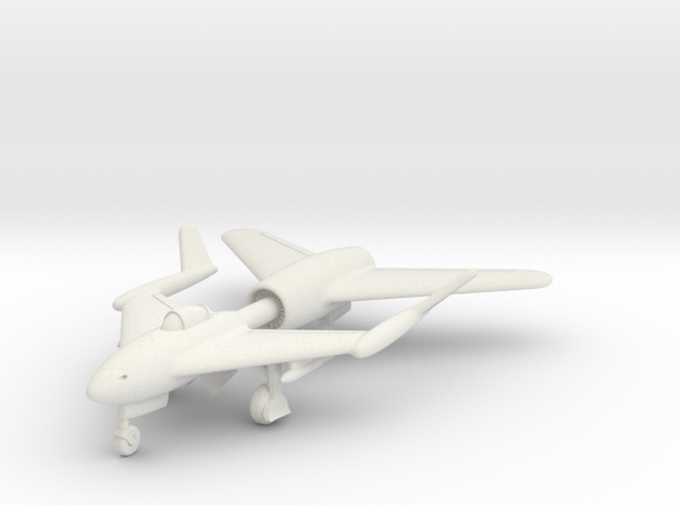 (1:144) DVL Composite Jet fighter (Central boom) in White Natural Versatile Plastic