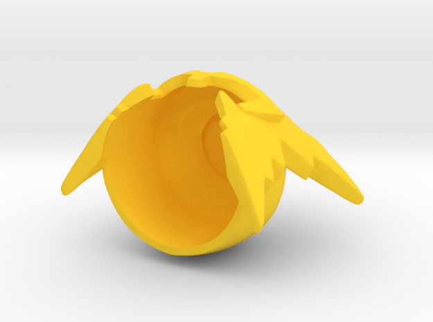 Electro Helmet Blocks Minifigure in Yellow Processed Versatile Plastic