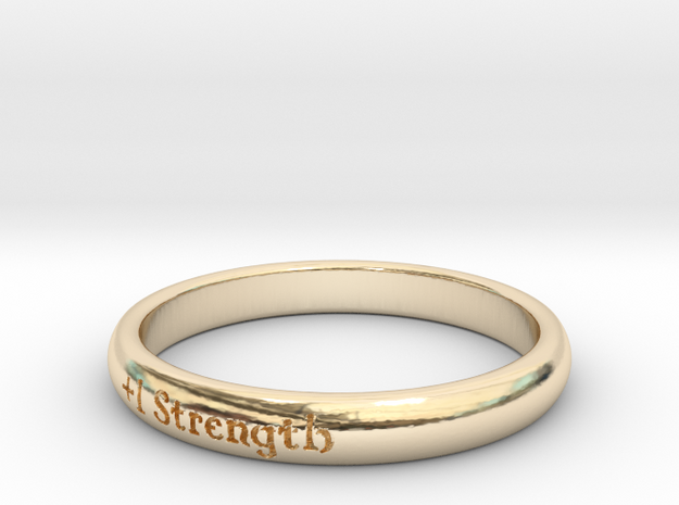 Ring of Strength in 14k Gold Plated Brass: 5 / 49