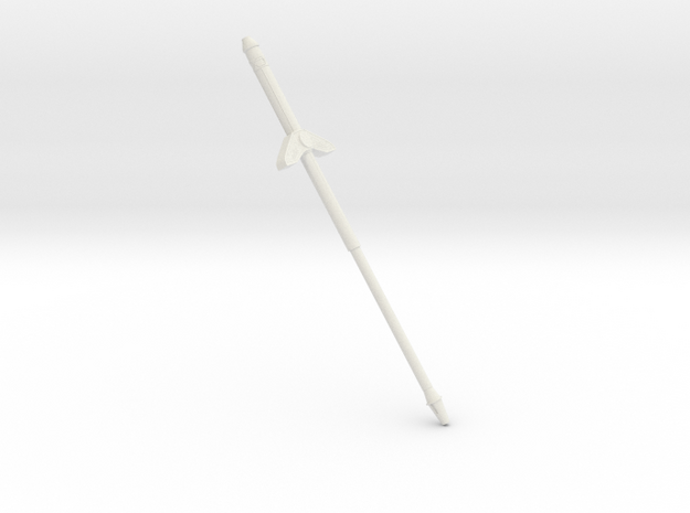 Zeo Power Pod Sword Extended - Legacy in White Natural Versatile Plastic
