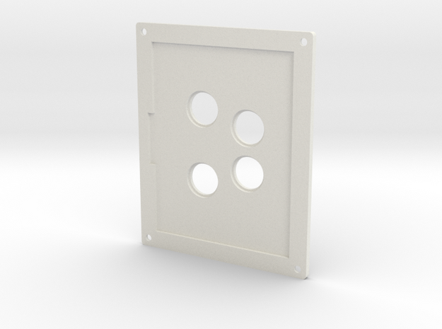 Towing Pin Plate AHT in White Natural Versatile Plastic