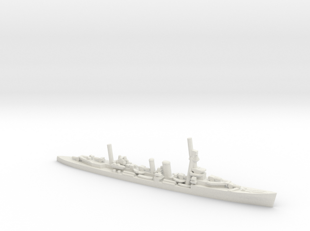 British Danae-Class Cruiser in White Natural Versatile Plastic: 1:1800