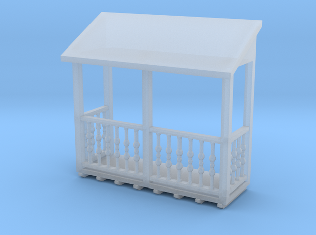 'N Scale' - Balcony 3'-6" x 10'-0" in Tan Fine Detail Plastic