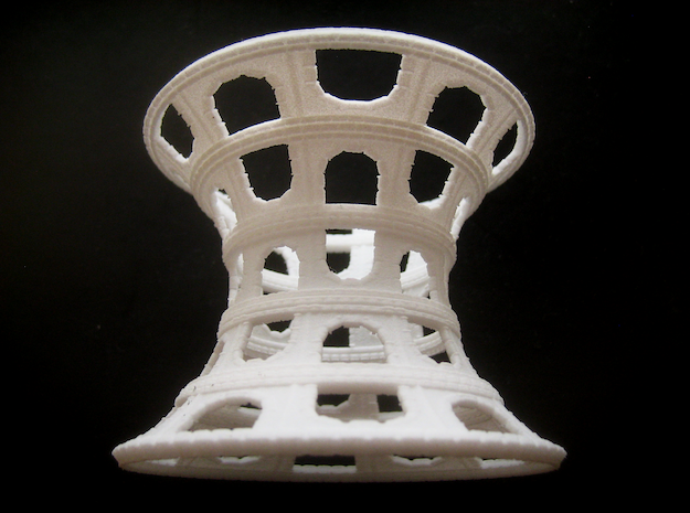 Catenoid Colosseum in White Natural Versatile Plastic