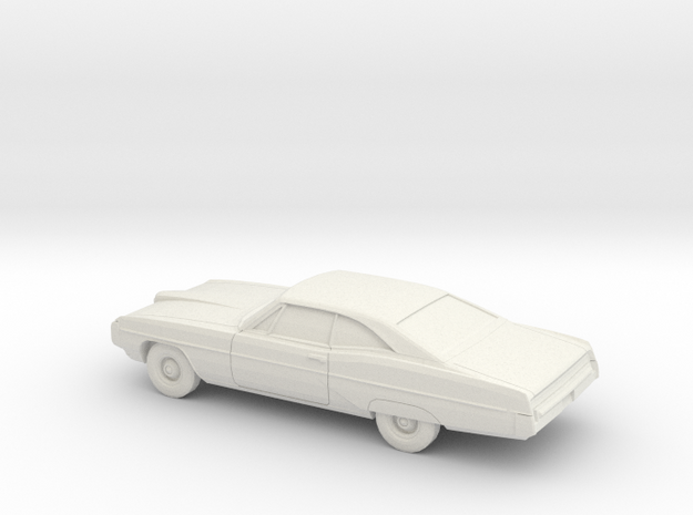 1/64 1968 Pontiac Bonneville Coupe in White Natural Versatile Plastic