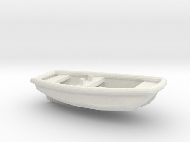 1/96 Scale 17 ft Line Handling Boat USN in White Natural Versatile Plastic