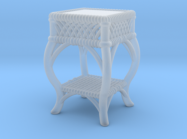1:48 Nob Hill Wicker Side Table in Smoothest Fine Detail Plastic