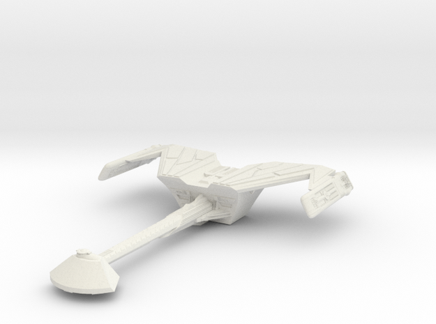 Klingon D18 Class XI Destroyer in White Natural Versatile Plastic