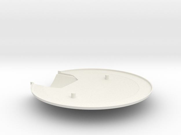 1/1000 USS Ares NCC-1650 Lower Saucer in White Natural Versatile Plastic
