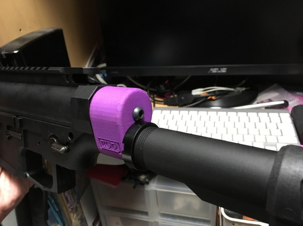 M4 Stock Offset Adaptor GEN3 in Purple Processed Versatile Plastic